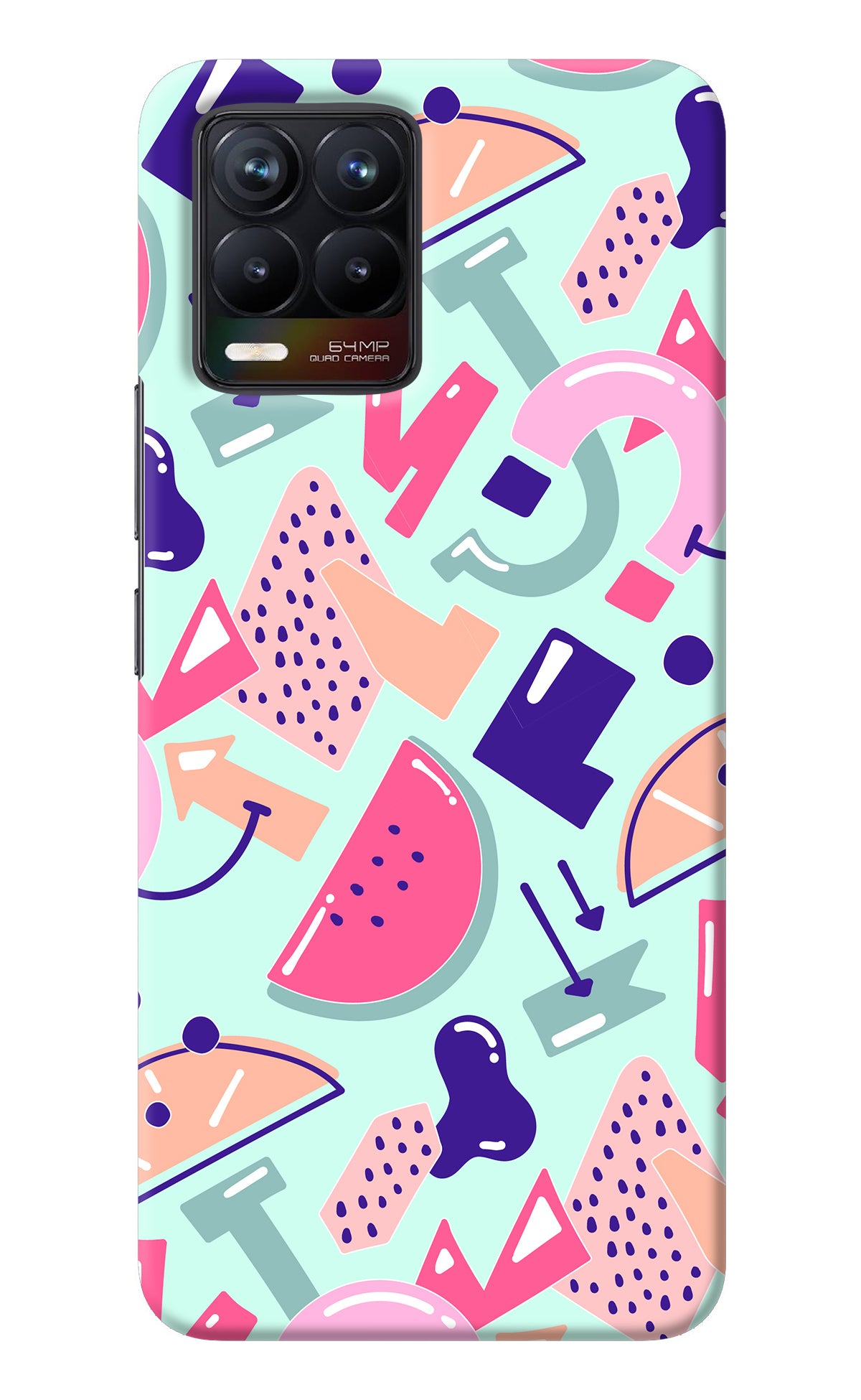 Doodle Pattern Realme 8/8 Pro (not 5G) Back Cover