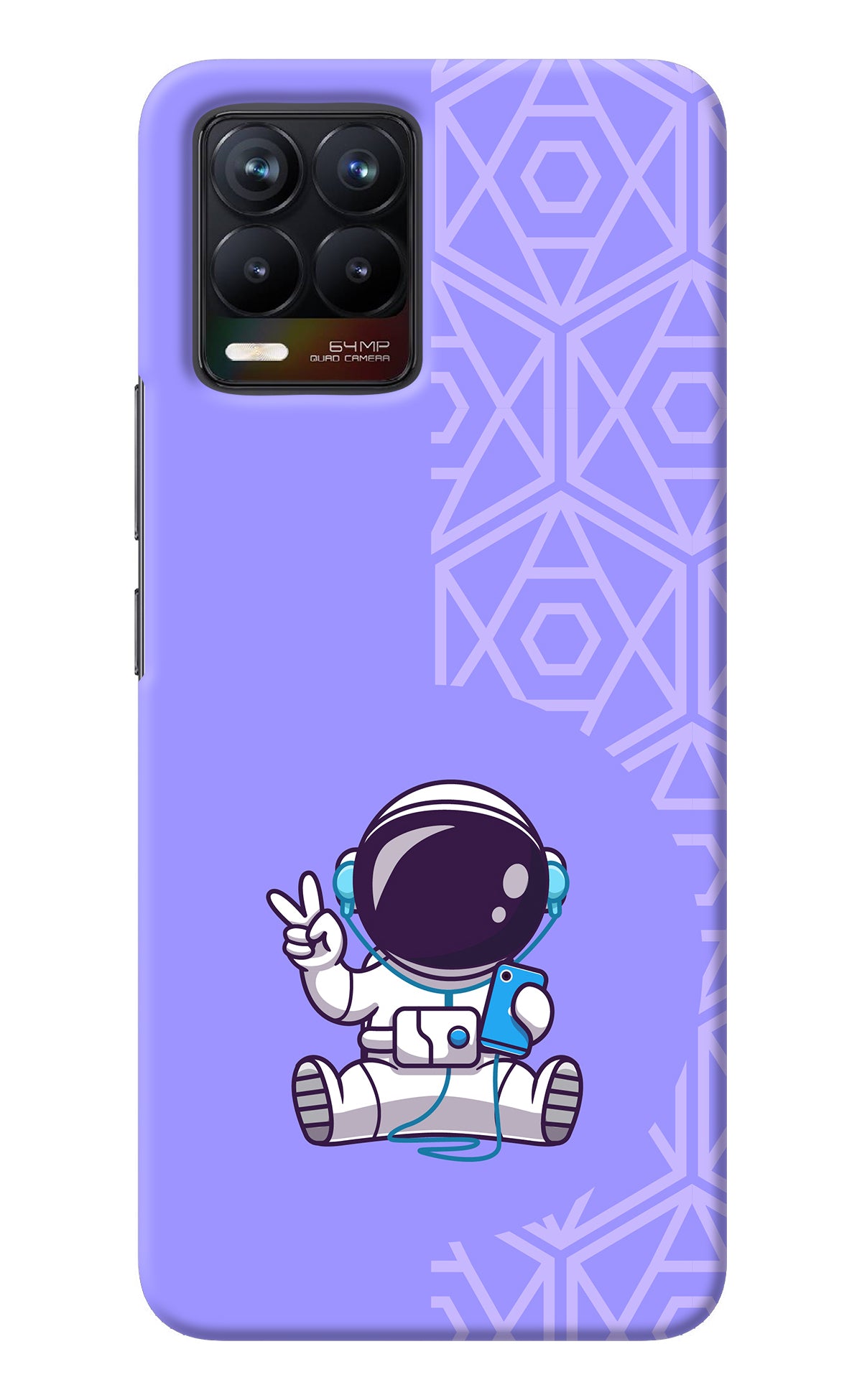 Cute Astronaut Chilling Realme 8/8 Pro (not 5G) Back Cover