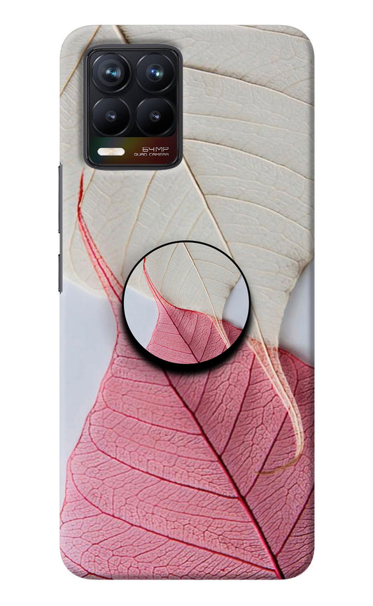 White Pink Leaf Realme 8/8 Pro (not 5G) Pop Case