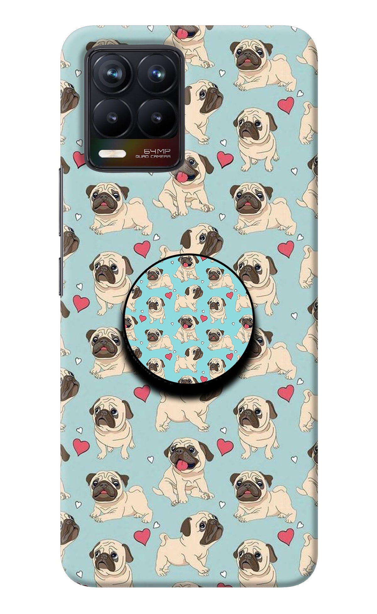 Pug Dog Realme 8/8 Pro (not 5G) Pop Case