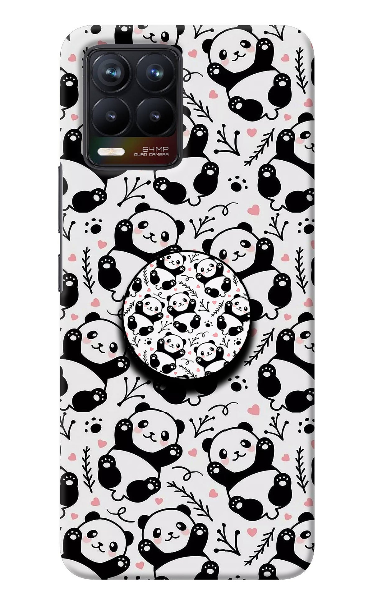 Cute Panda Realme 8/8 Pro (not 5G) Pop Case