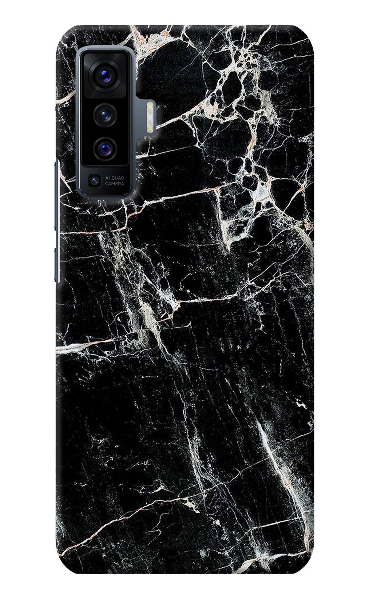 Black Marble Texture Vivo X50 Back Cover