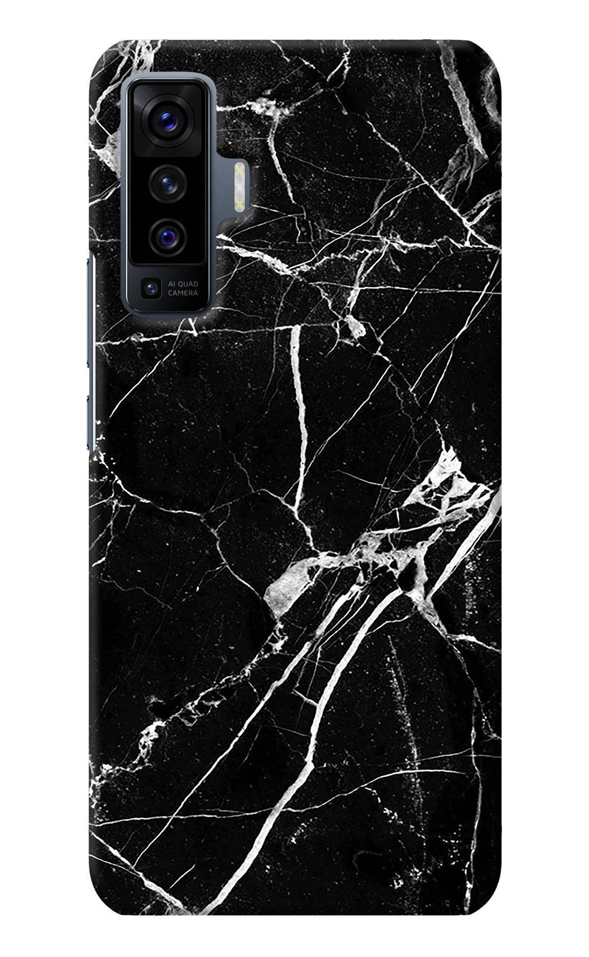 Black Marble Pattern Vivo X50 Back Cover