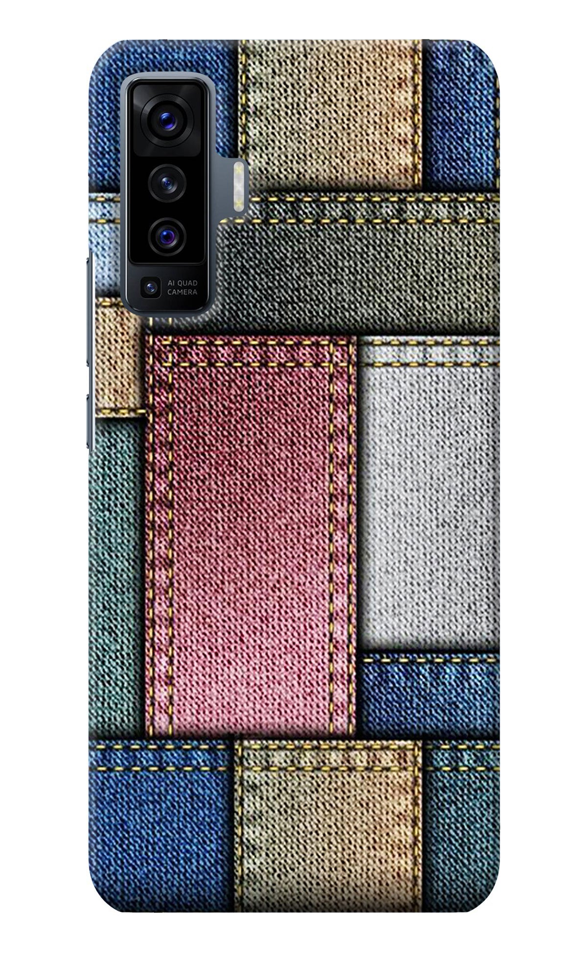 Multicolor Jeans Vivo X50 Back Cover