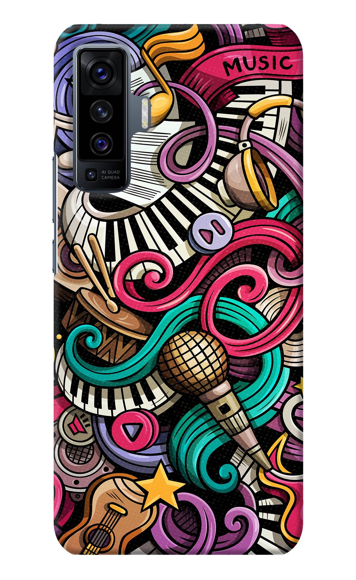 Music Abstract Vivo X50 Back Cover