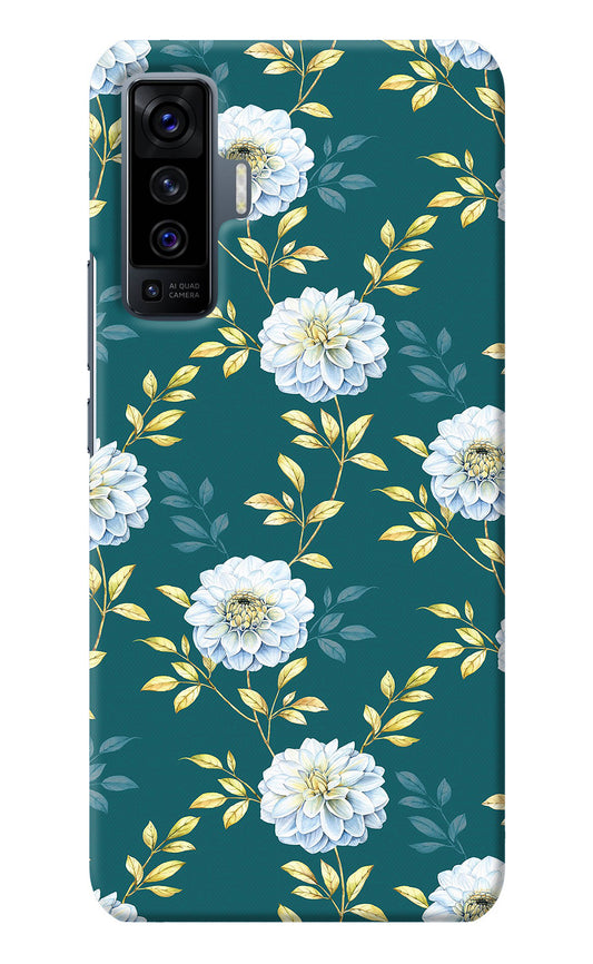 Flowers Vivo X50 Back Cover