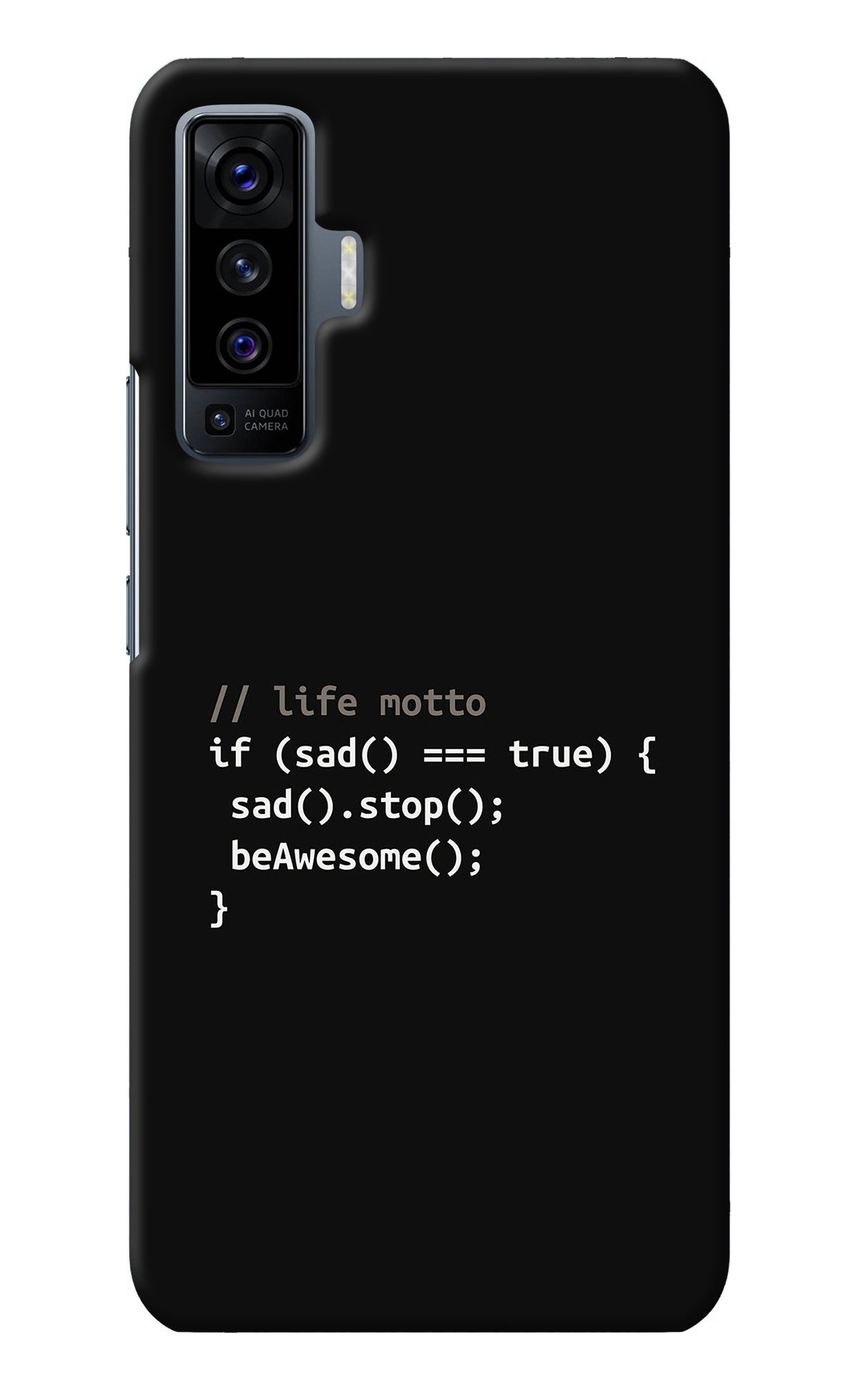 Life Motto Code Vivo X50 Back Cover