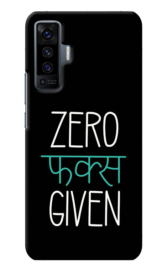 Zero Fucks Given Vivo X50 Back Cover