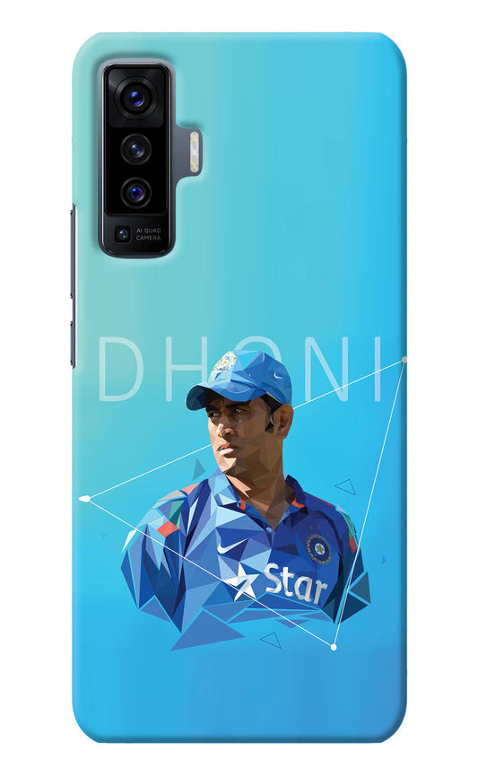 Dhoni Artwork Vivo X50 Back Cover