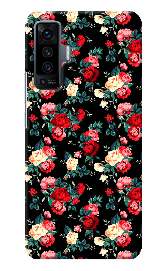 Rose Pattern Vivo X50 Back Cover