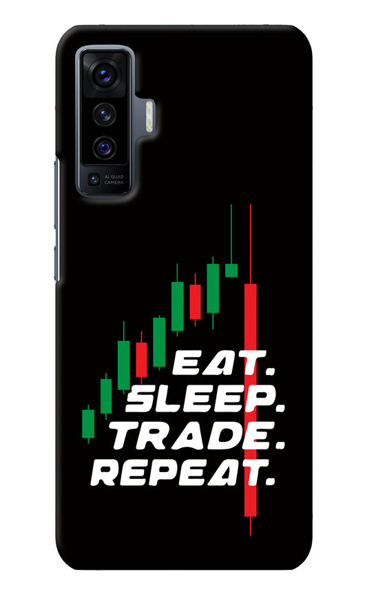 Eat Sleep Trade Repeat Vivo X50 Back Cover