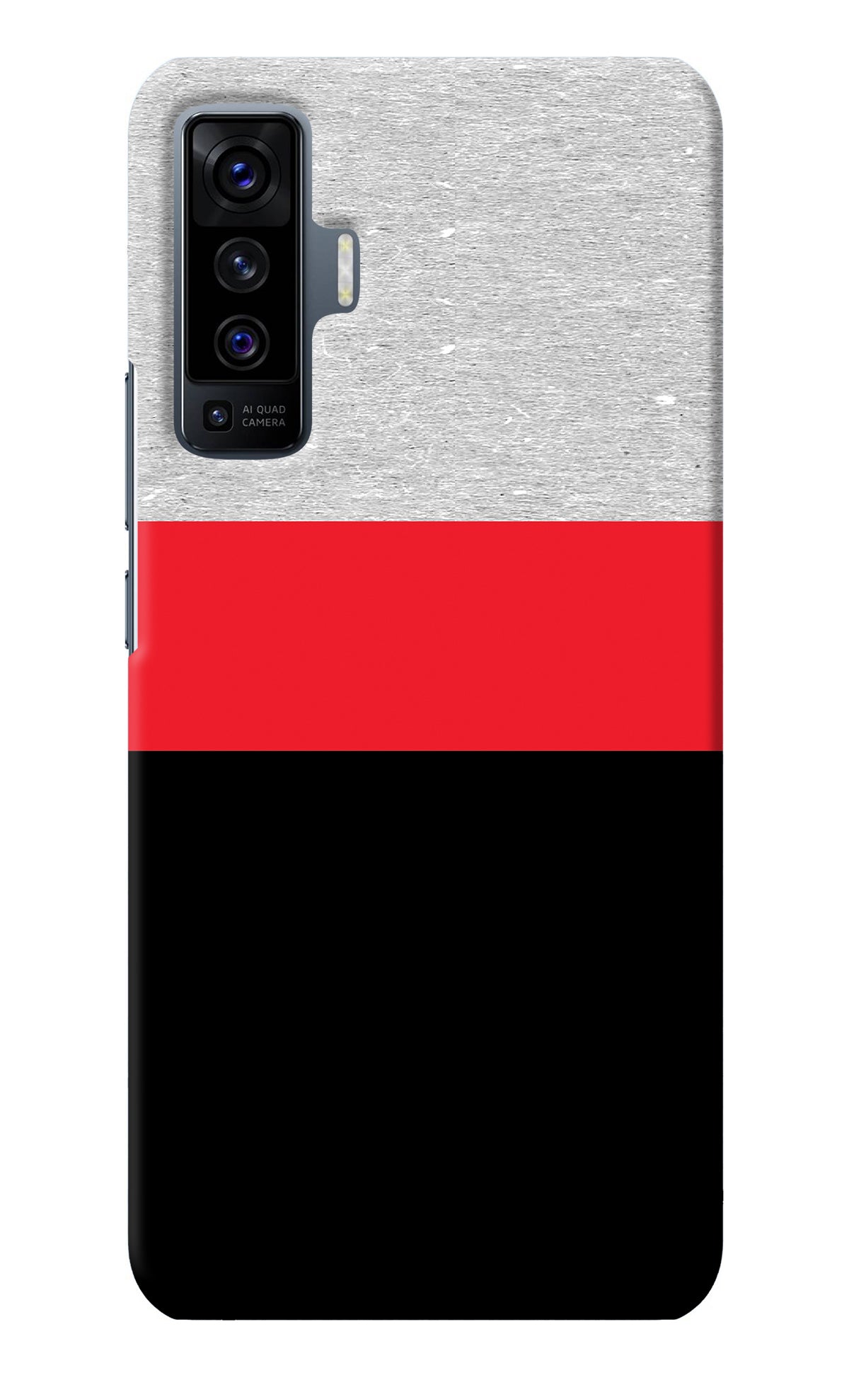 Tri Color Pattern Vivo X50 Back Cover