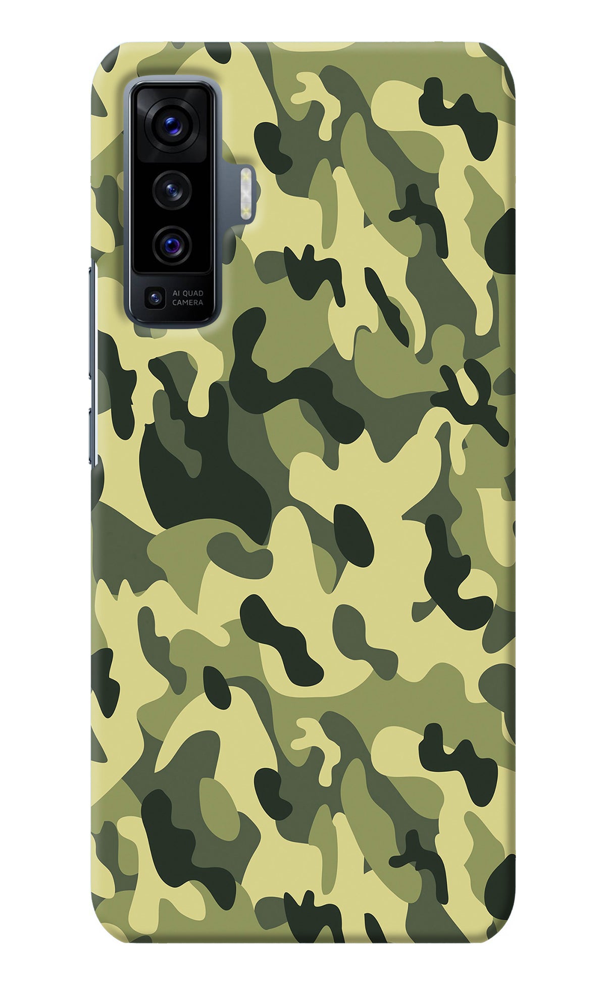 Camouflage Vivo X50 Back Cover