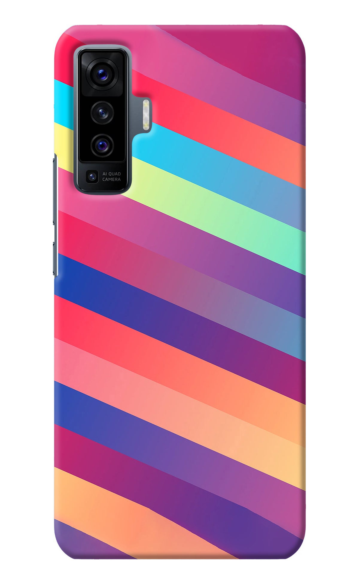 Stripes color Vivo X50 Back Cover