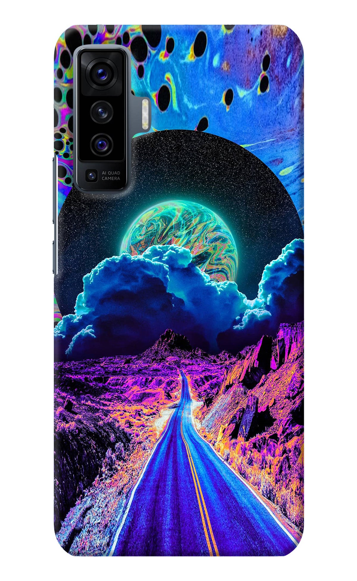 Psychedelic Painting Vivo X50 Back Cover