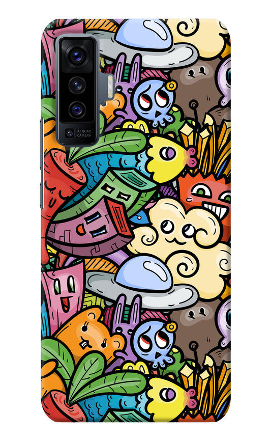 Veggie Doodle Vivo X50 Back Cover