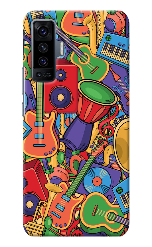 Music Instrument Doodle Vivo X50 Back Cover