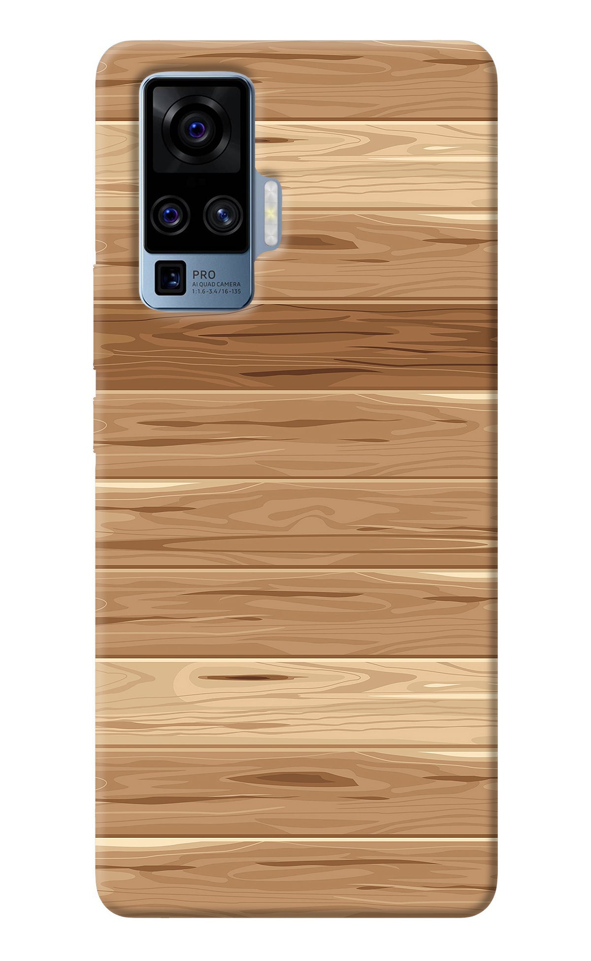 Wooden Vector Vivo X50 Pro Back Cover