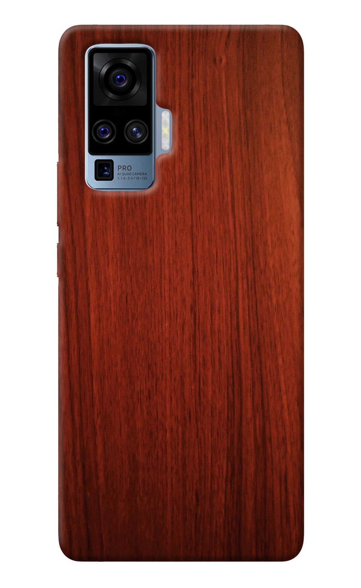 Wooden Plain Pattern Vivo X50 Pro Back Cover