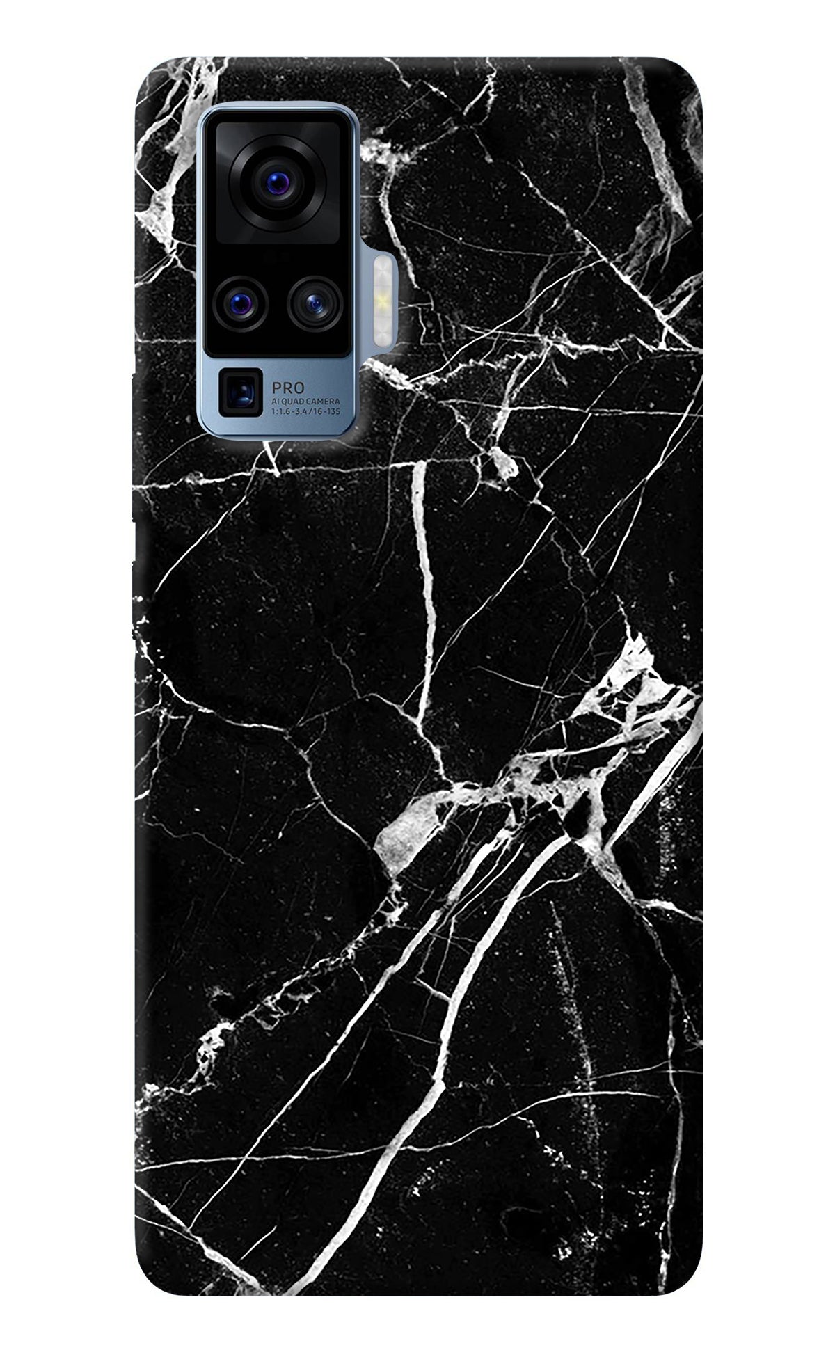 Black Marble Pattern Vivo X50 Pro Back Cover