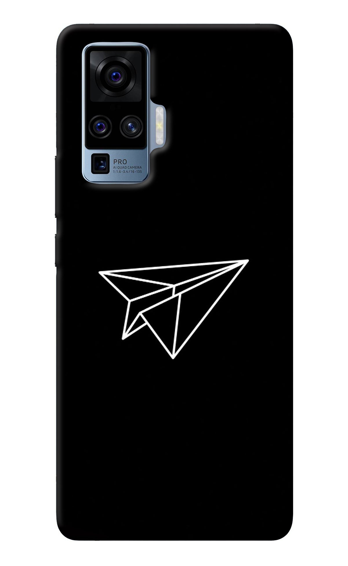 Paper Plane White Vivo X50 Pro Back Cover