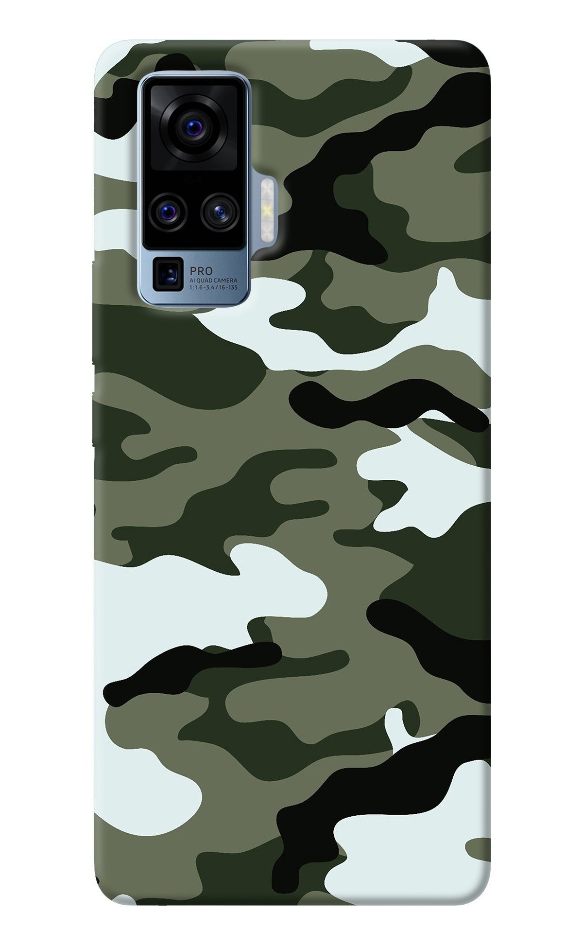 Camouflage Vivo X50 Pro Back Cover