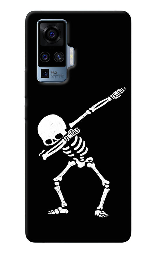 Dabbing Skeleton Art Vivo X50 Pro Back Cover