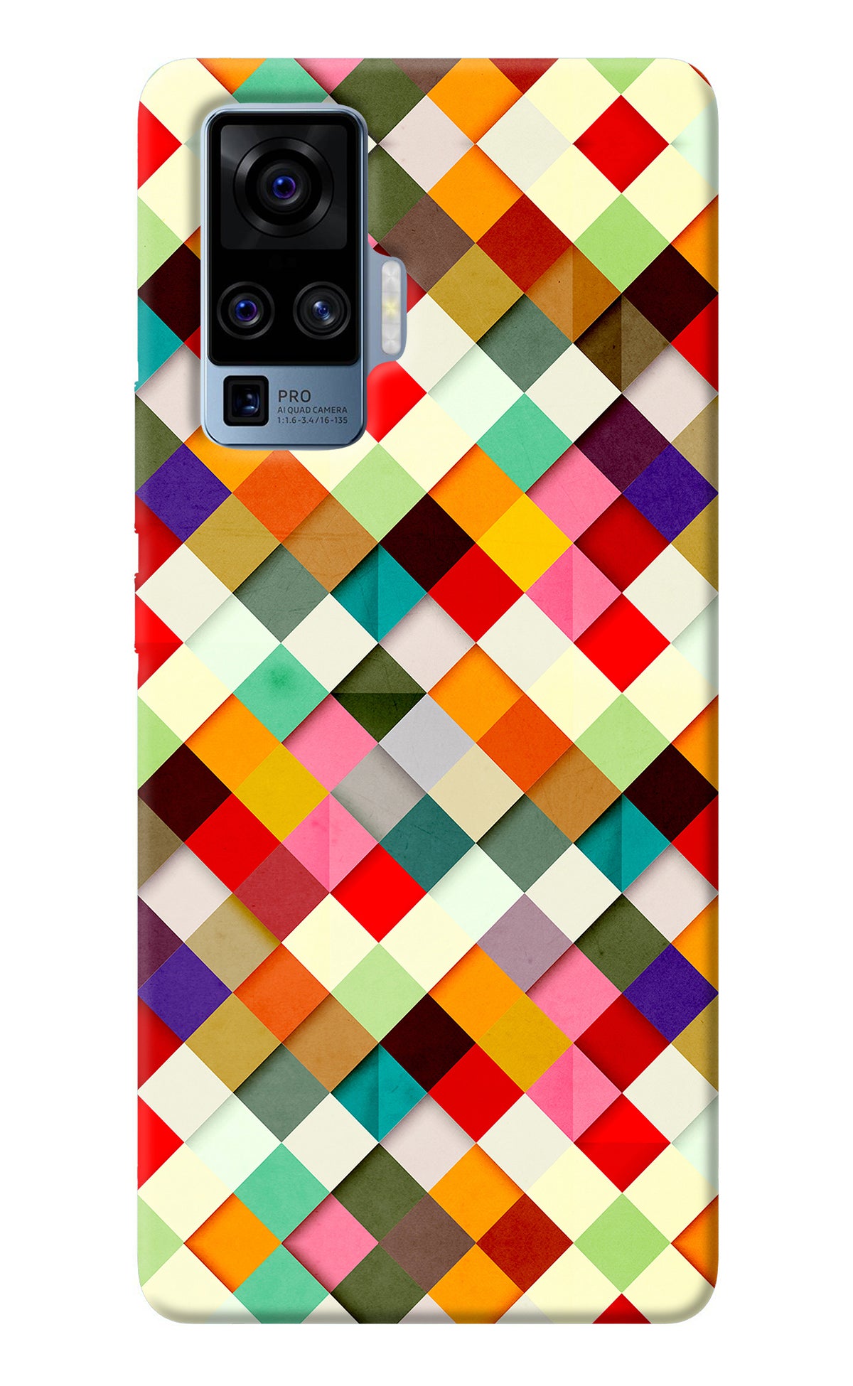 Geometric Abstract Colorful Vivo X50 Pro Back Cover