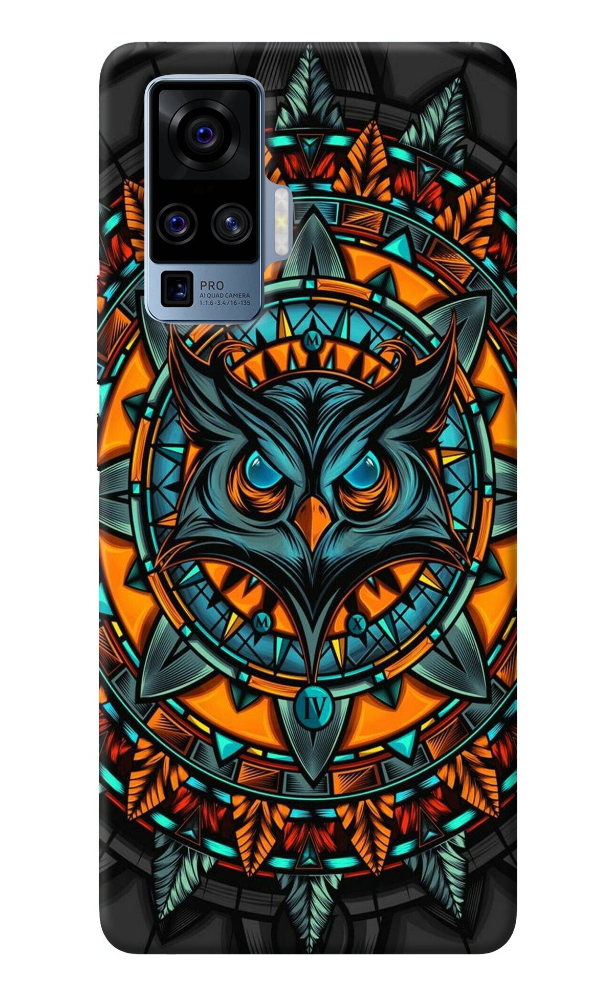 Angry Owl Art Vivo X50 Pro Back Cover