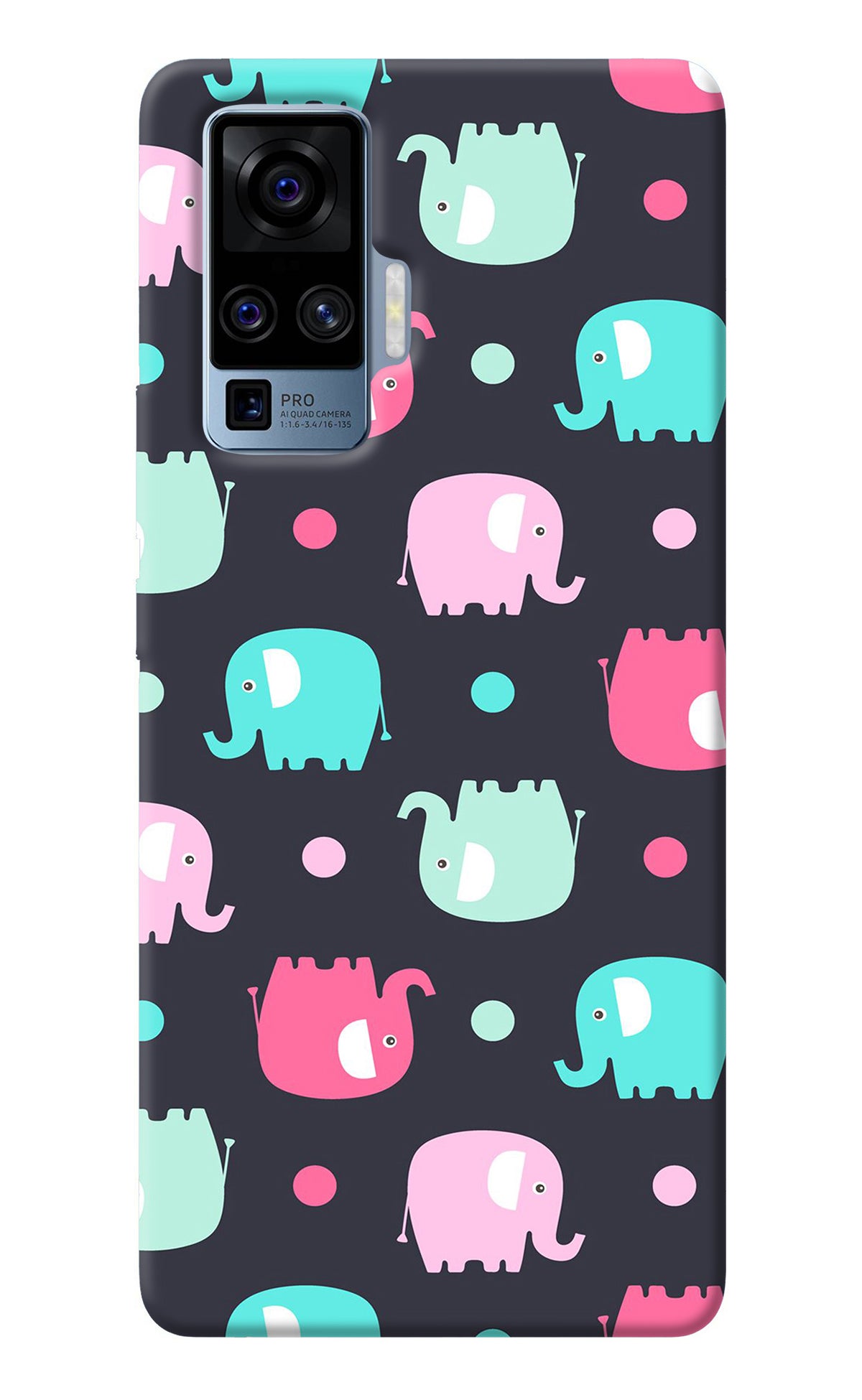 Elephants Vivo X50 Pro Back Cover