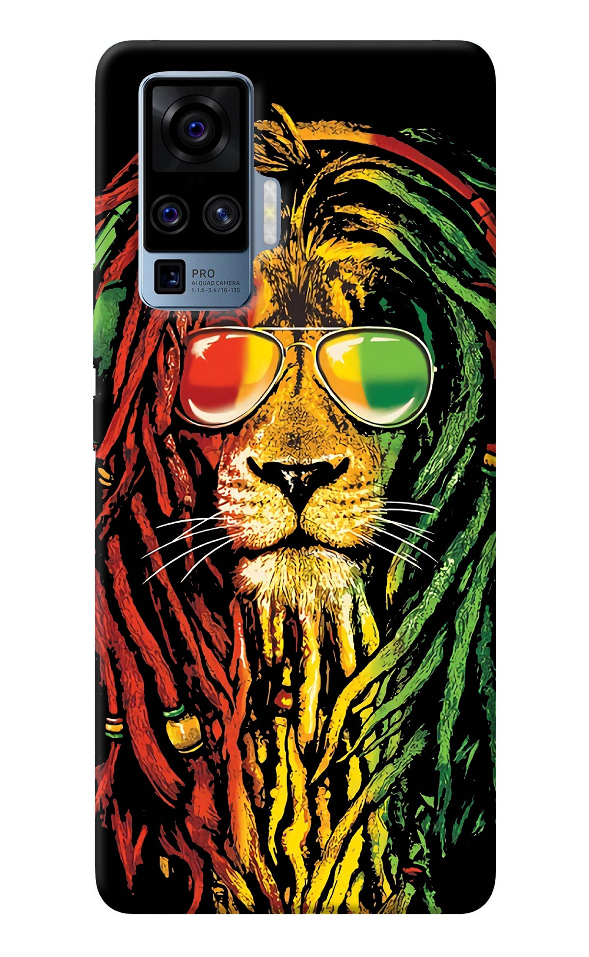 Rasta Lion Vivo X50 Pro Back Cover