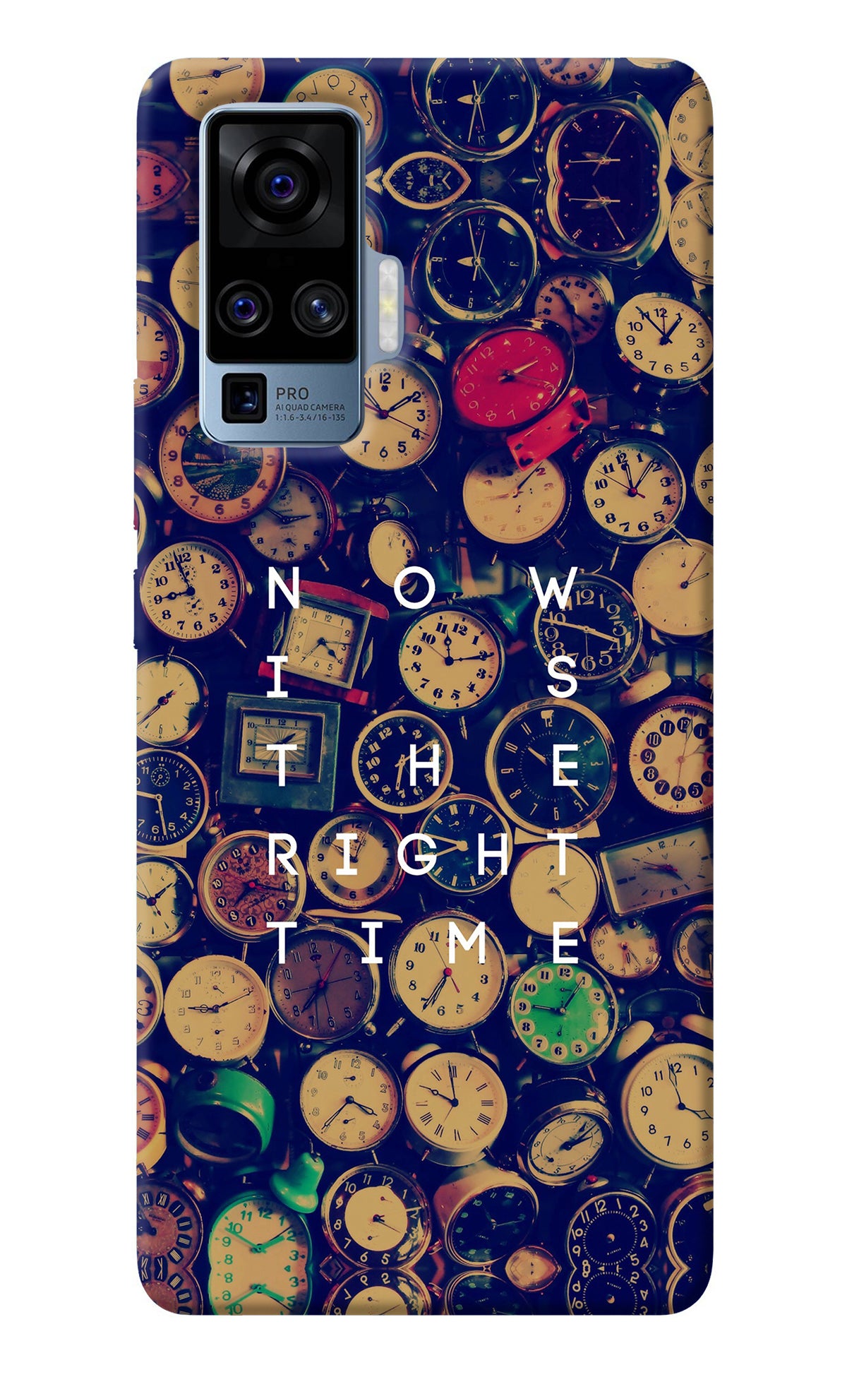 Now is the Right Time Quote Vivo X50 Pro Back Cover