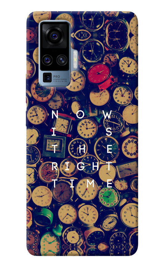 Now is the Right Time Quote Vivo X50 Pro Back Cover