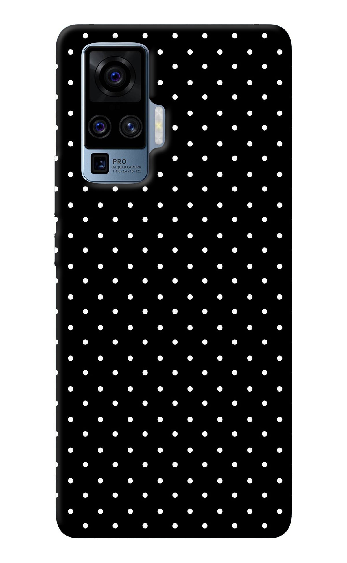 White Dots Vivo X50 Pro Back Cover