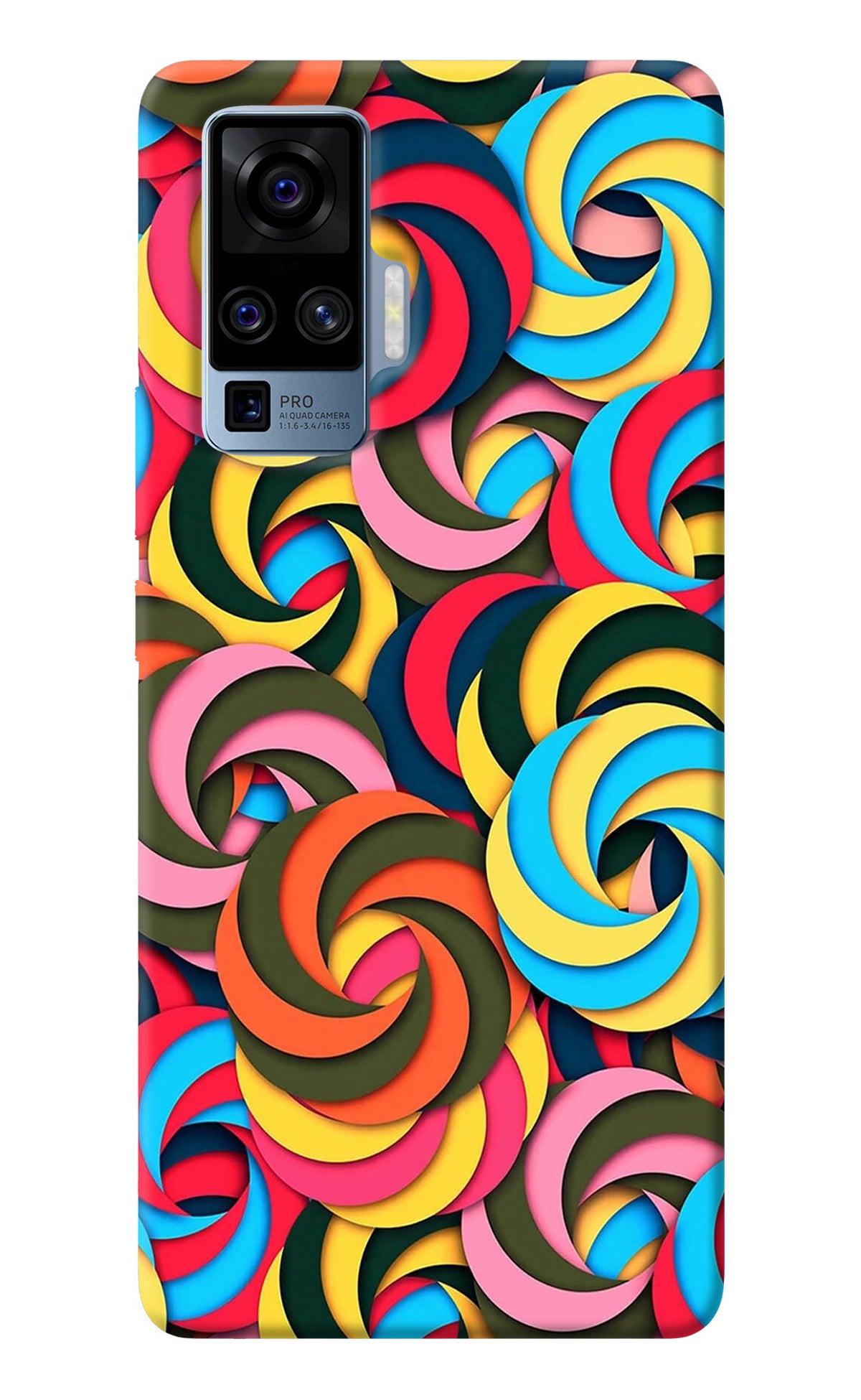 Spiral Pattern Vivo X50 Pro Back Cover