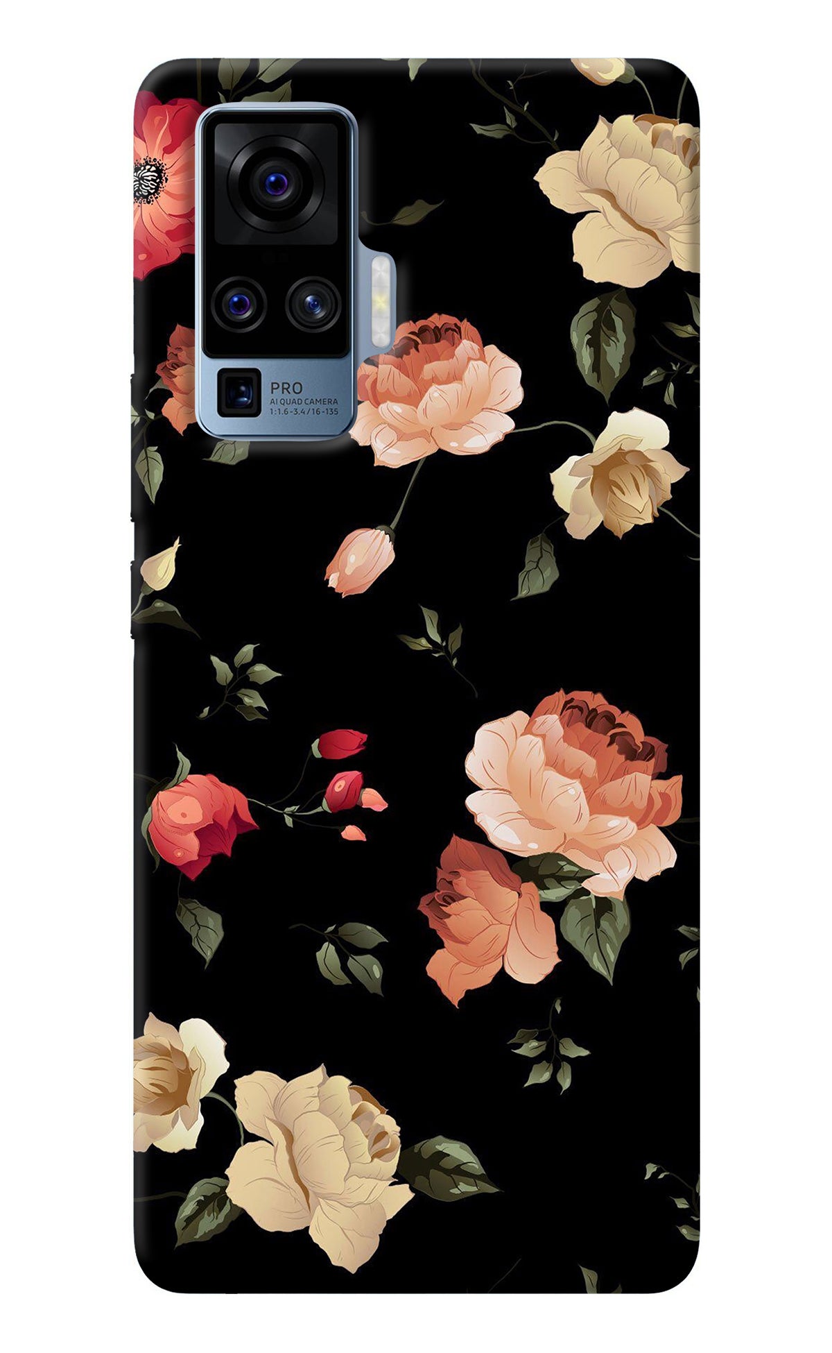 Flowers Vivo X50 Pro Back Cover