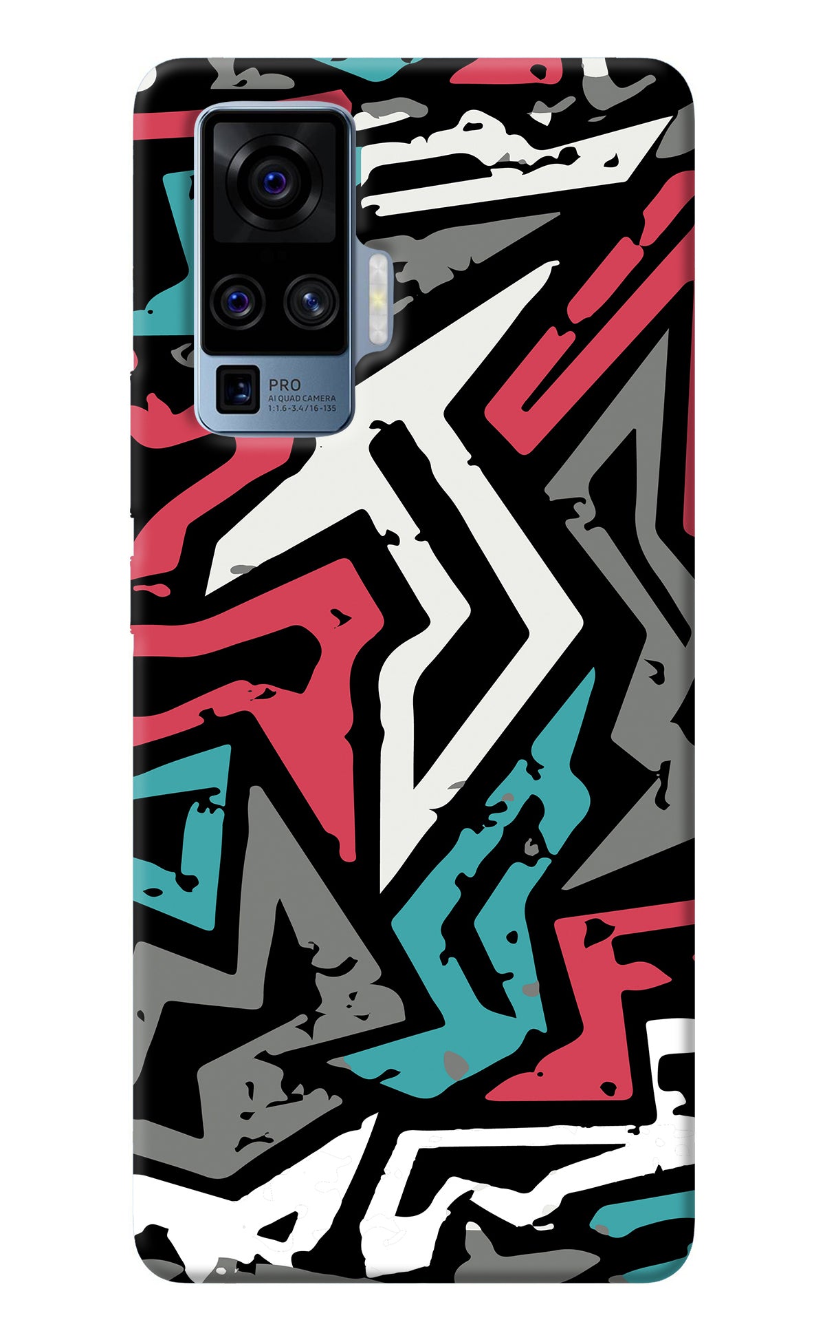 Geometric Graffiti Vivo X50 Pro Back Cover