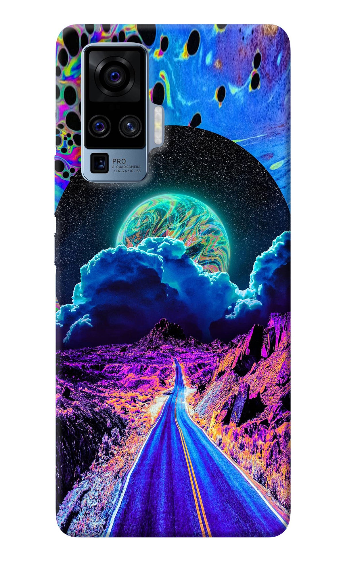 Psychedelic Painting Vivo X50 Pro Back Cover