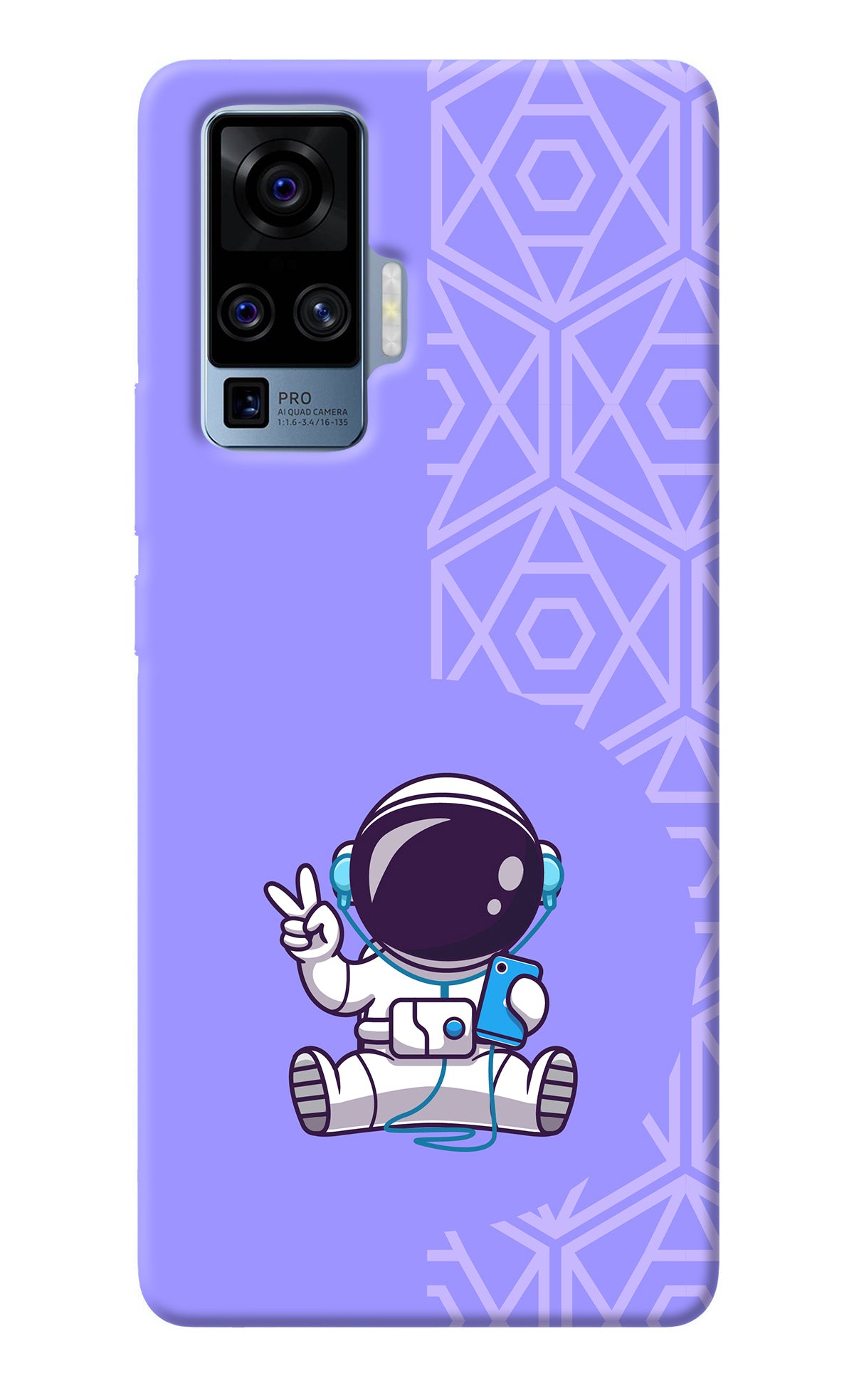 Cute Astronaut Chilling Vivo X50 Pro Back Cover