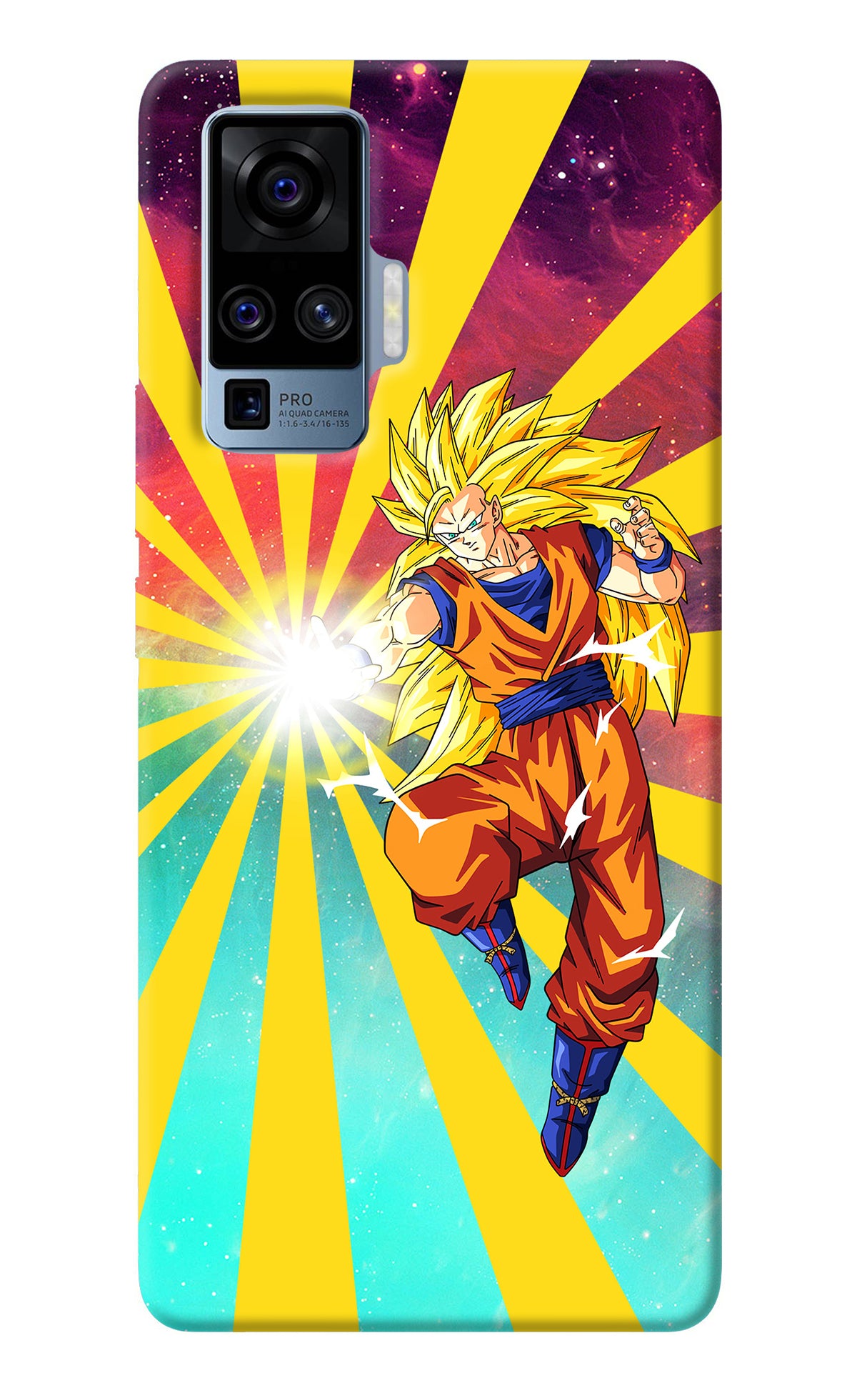 Goku Super Saiyan Vivo X50 Pro Back Cover