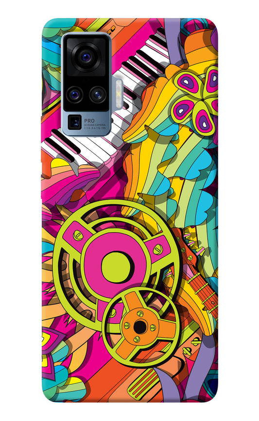 Music Doodle Vivo X50 Pro Back Cover