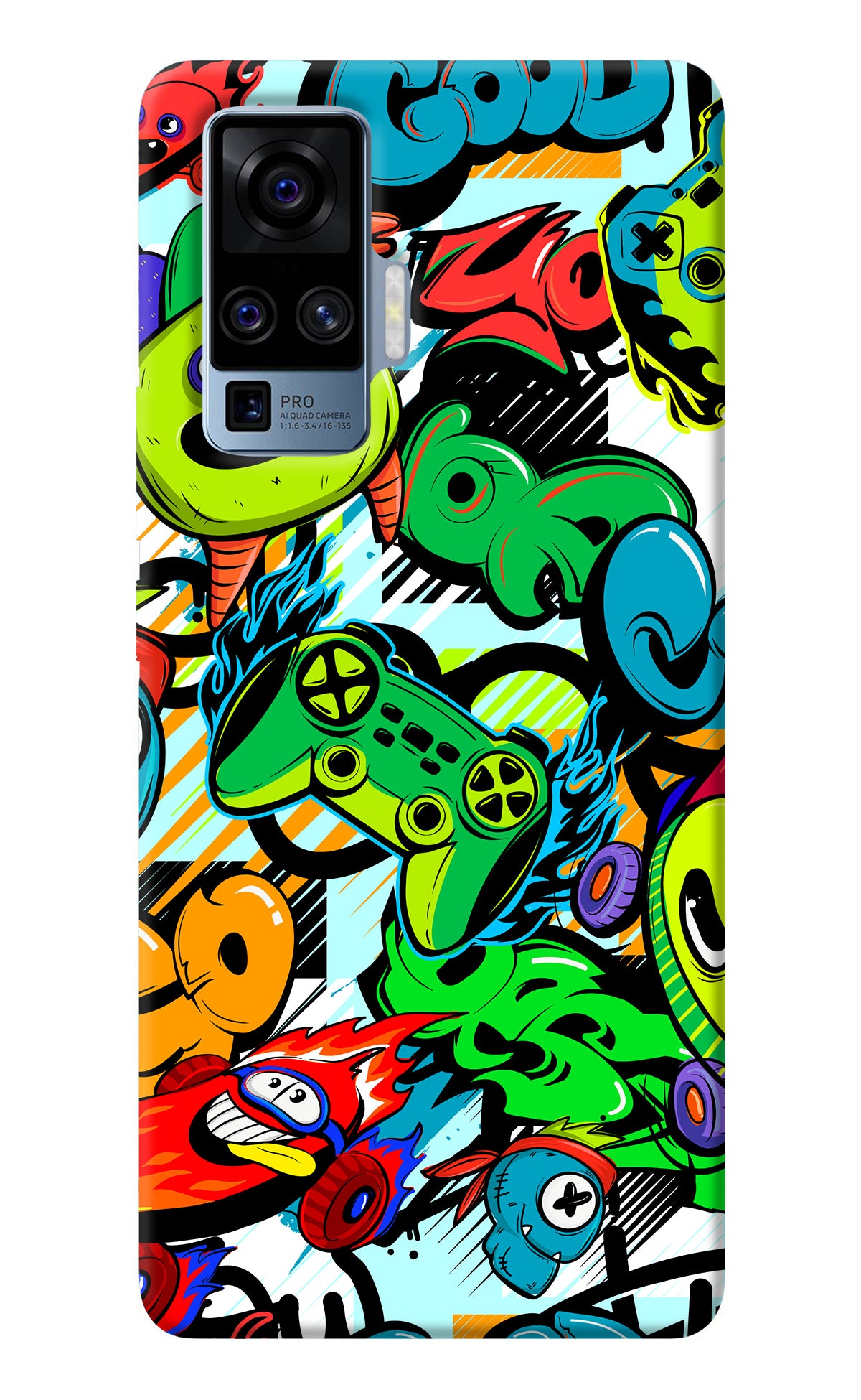 Game Doodle Vivo X50 Pro Back Cover