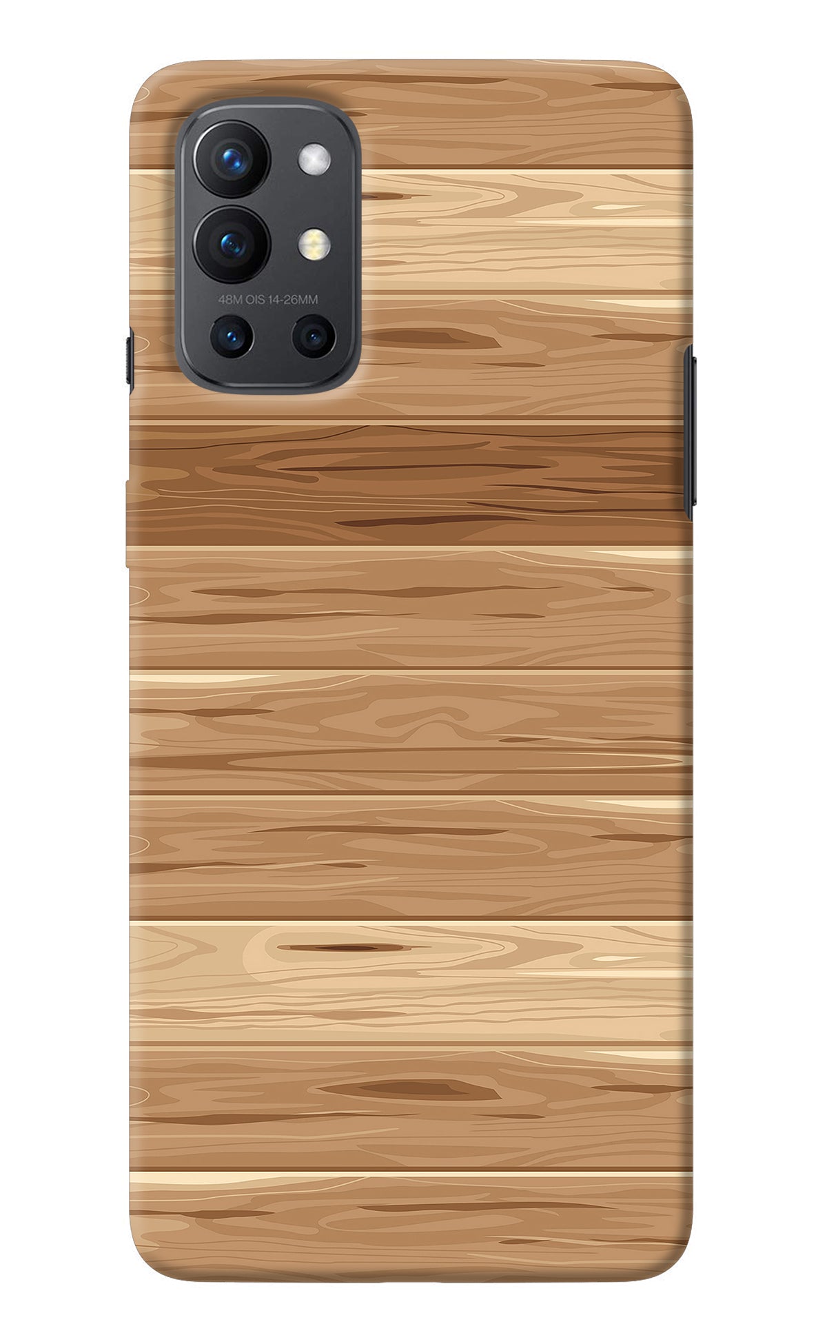 Wooden Vector Oneplus 9R Back Cover