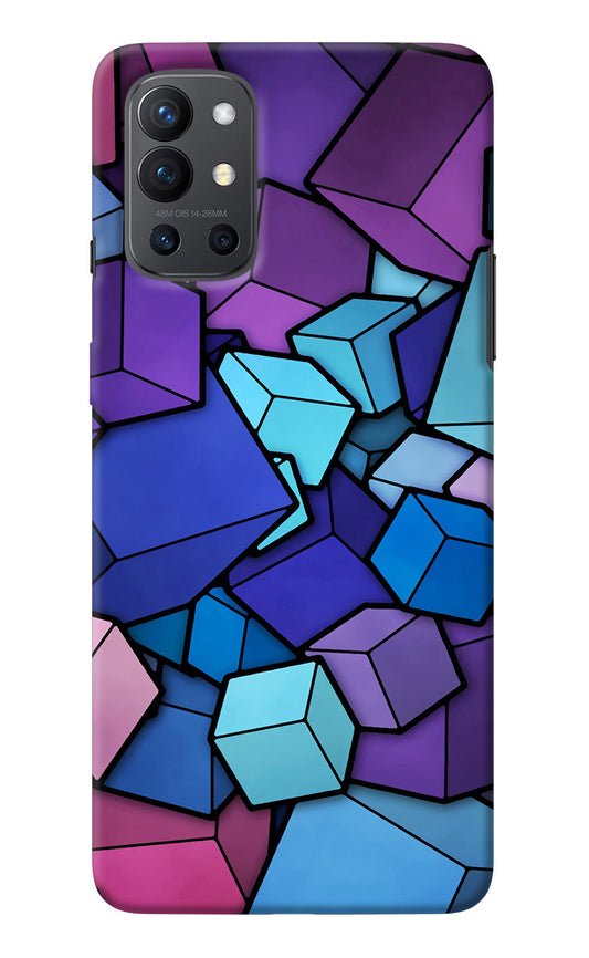 Cubic Abstract Oneplus 9R Back Cover