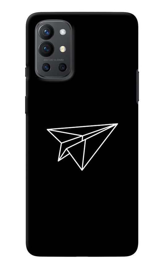 Paper Plane White Oneplus 9R Back Cover