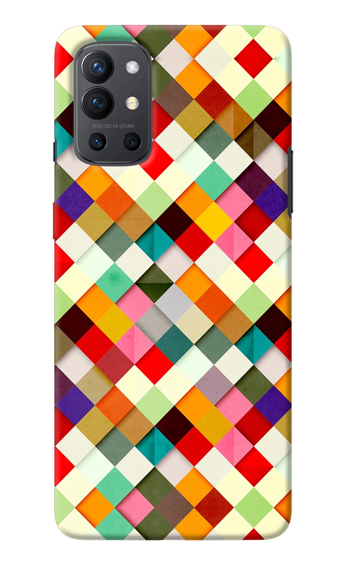 Geometric Abstract Colorful Oneplus 9R Back Cover