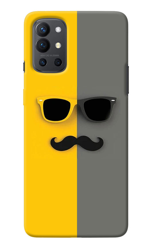 Sunglasses with Mustache Oneplus 9R Back Cover