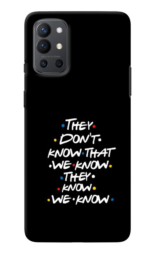 FRIENDS Dialogue Oneplus 9R Back Cover
