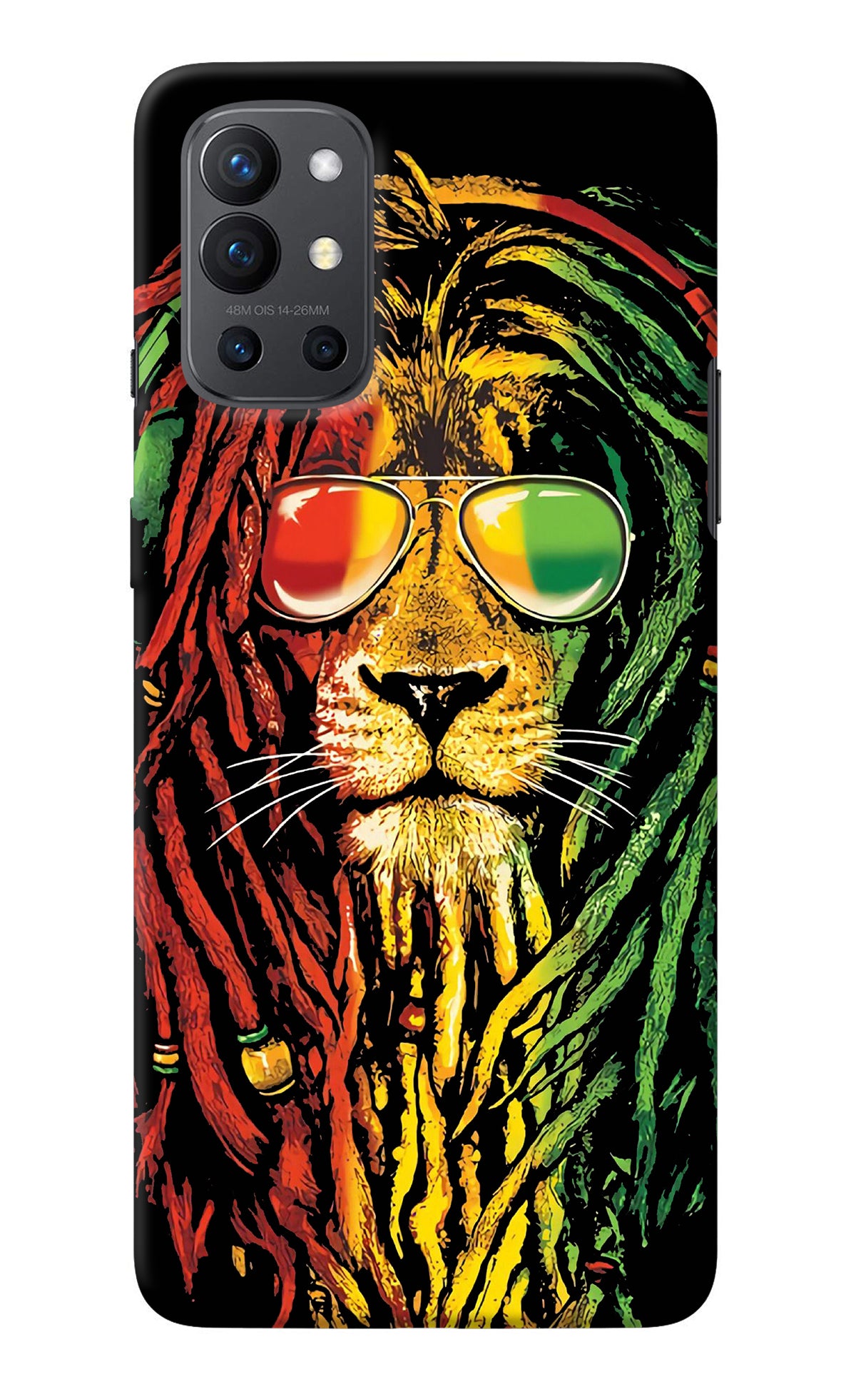 Rasta Lion Oneplus 9R Back Cover