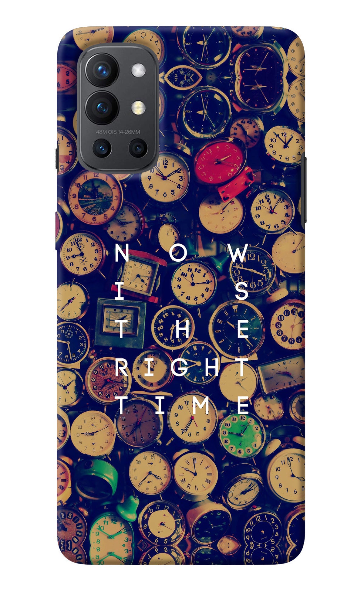 Now is the Right Time Quote Oneplus 9R Back Cover